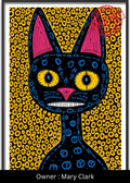 The Hypnotic Feline – Premium Handmade Canvas Painting