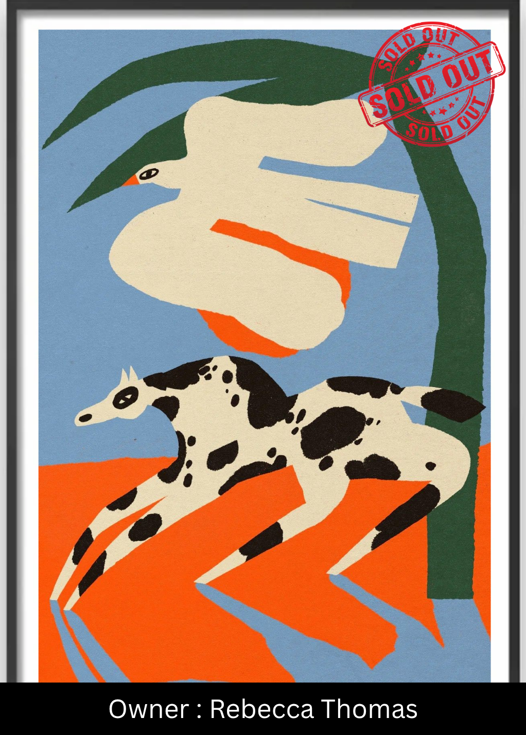 Flight and Form (The Spotted Steed) – Exclusive Original Handmade Artwork