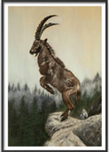 Leap of the Ibex (The Misty Summit) – Exclusive Original Handmade Artwork