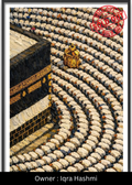 Concentric Faith (The Kaaba at Dusk) – Exclusive Original Handmade Artwork - LUMIRA LOUNGE ART
