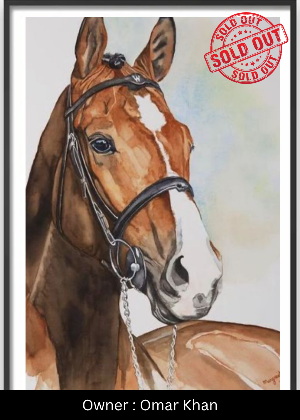 Equine Grace (The Braided Bay) – Exclusive Original Handmade Artwork