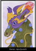 The Gilded Rein (Polka-Dot Odyssey) – Exclusive Original Handmade Artwork - LUMIRA LOUNGE ART