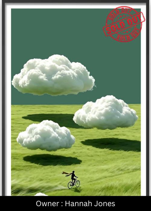 Chasing Shadows (The Cloud Rider) – Exclusive Original Handmade Artwork - LUMIRA LOUNGE ART