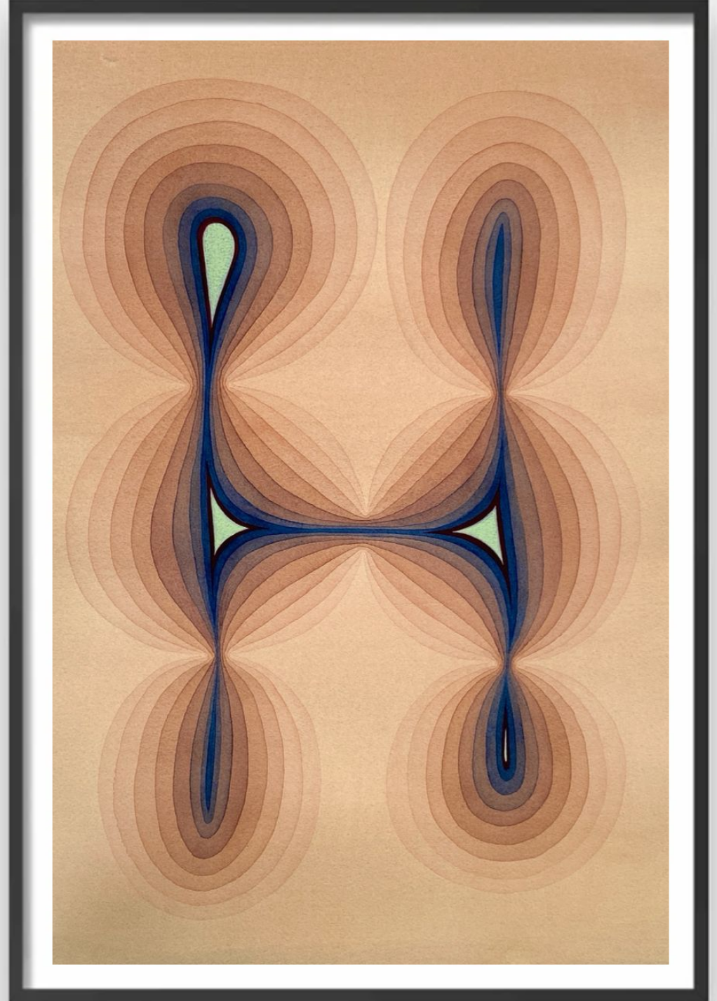 The Resonance Field (Indigo & Terracotta) – Exclusive Original Handmade Artwork