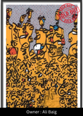 Scripted Silhouettes (The Amber Matrix) – Exclusive Original Handmade Artwork- LUMIRA LOUNGE ART