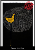 The Golden Monarch – Premium Handmade Canvas Painting