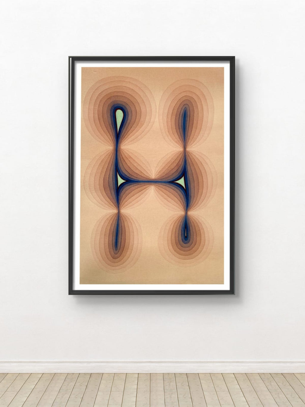 The Resonance Field (Indigo & Terracotta) – Exclusive Original Handmade Artwork