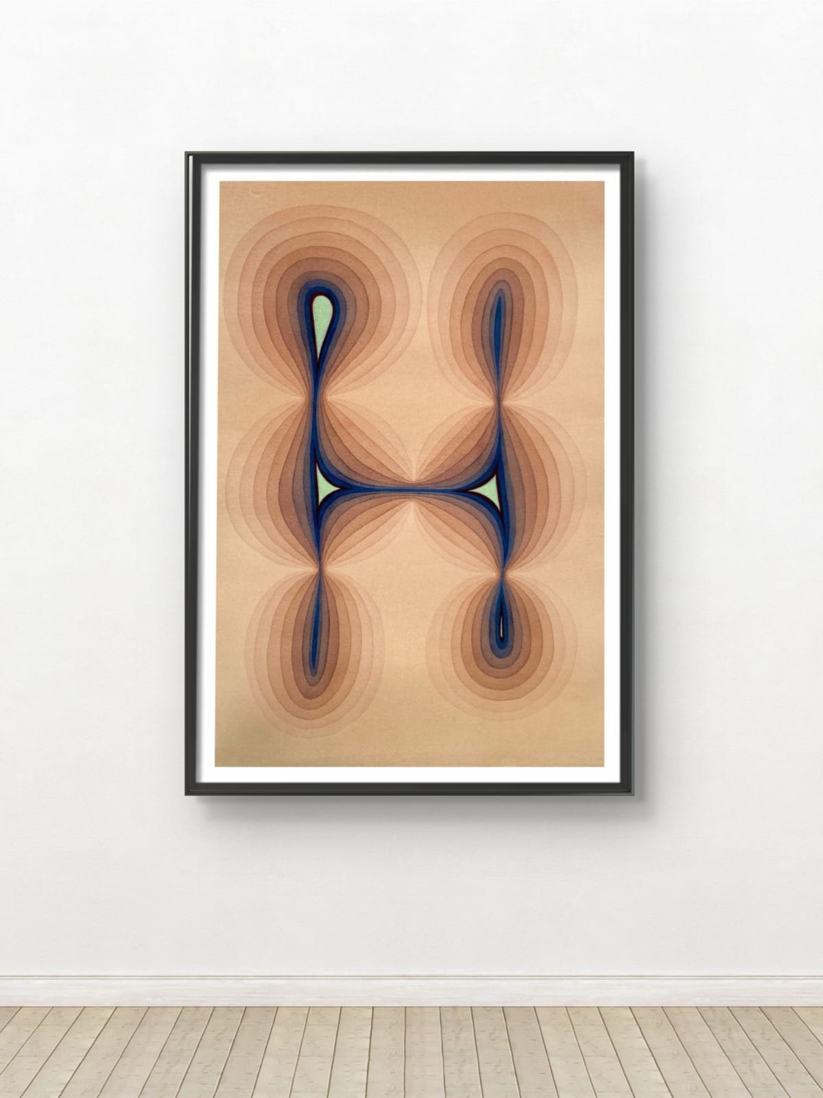 The Resonance Field (Indigo & Terracotta) – Exclusive Original Handmade Artwork