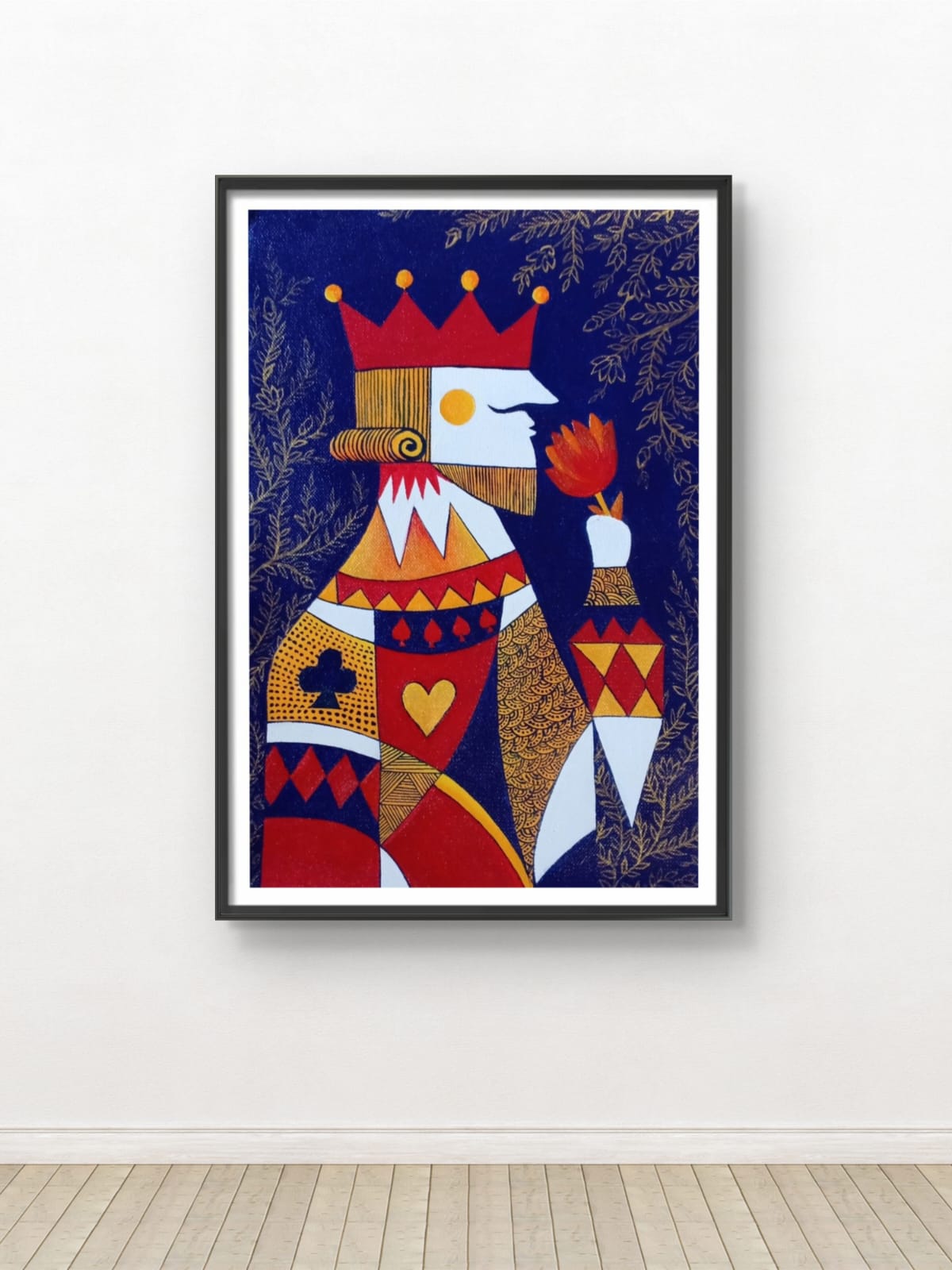 The King of Blooms (Suited Imperial) – Exclusive Original Handmade Artwork